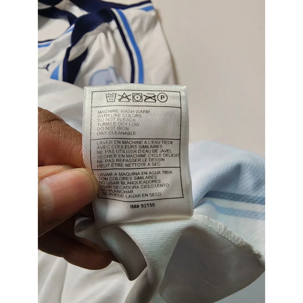 Jordan Argyle Basketball Jersey Mens 2XL White North Carolina Tar Heels #40 Home